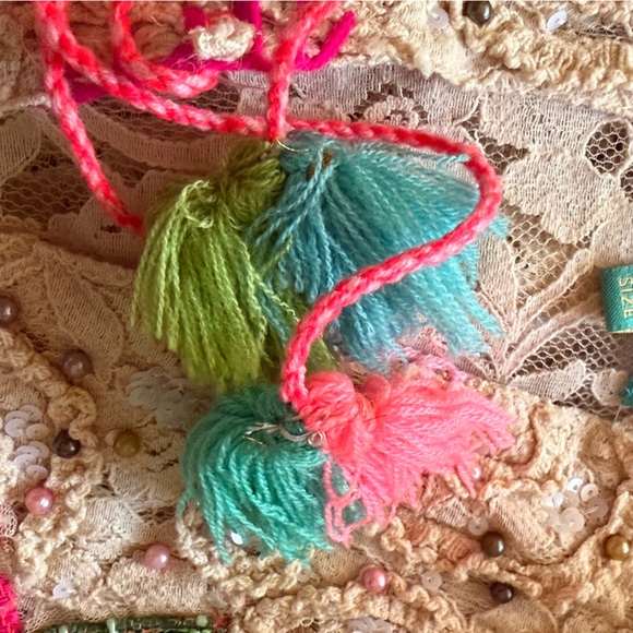 Antica Sartoria by Giacoo Cinque Lace Embroidered Coverup Dress, ONE SIZE - Picture 9 of 12